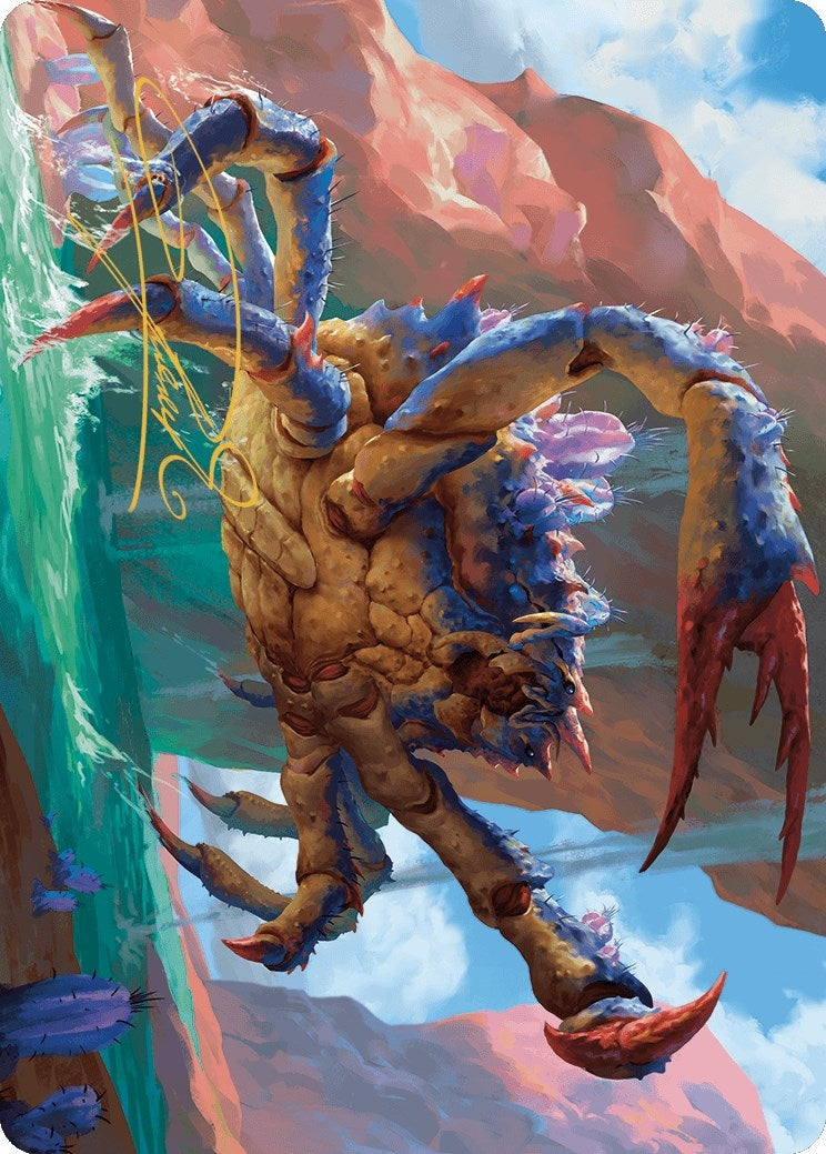 Image for Canyon Crab Art Card (Gold-Stamped Signature) (Art Series: Outlaws of Thunder Junction) (4) - Magic: The Gathering