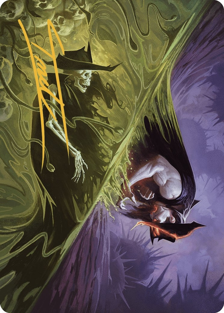 Image for Pillage the Bog Art Card (Gold-Stamped Signature) (Art Series: Outlaws of Thunder Junction) (30) - Magic: The Gathering