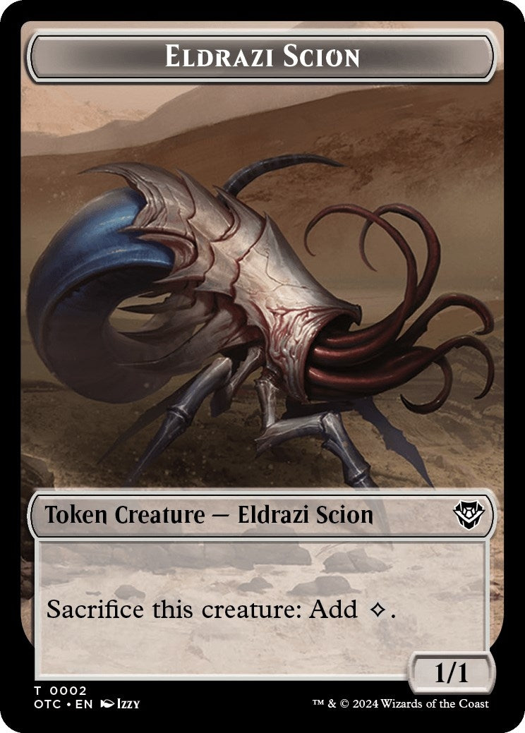 Image for Eldrazi Scion // Manifest Double-Sided Token (Commander: Outlaws of Thunder Junction) (2 // 28) - Magic: The Gathering