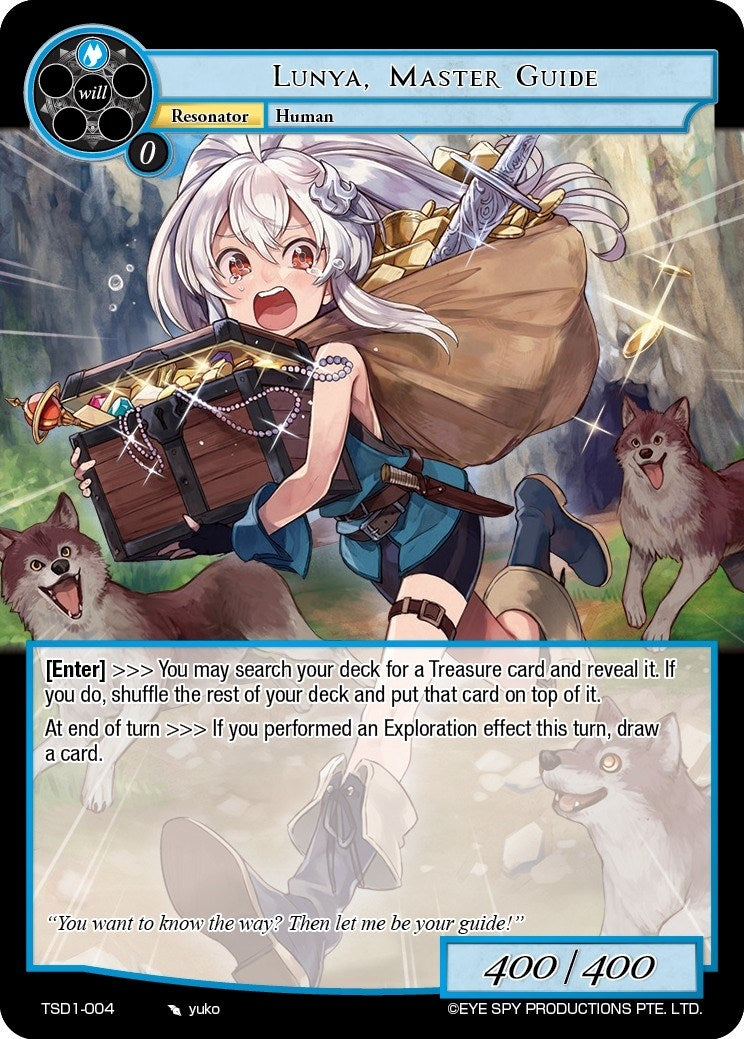 Image for Lunya, Master Guide (Starter Deck: Lehen) (TSD1-004) - Force of Will