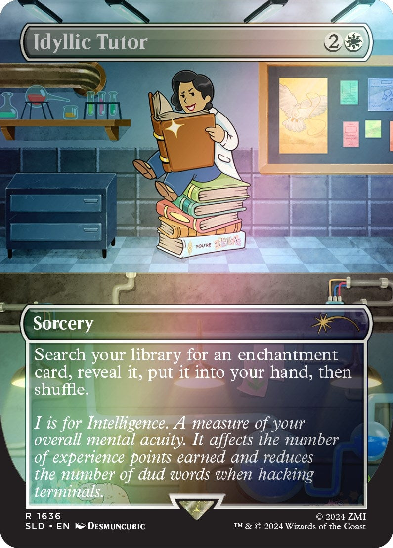 Image for Idyllic Tutor (1636) (Rainbow Foil) (Secret Lair Drop Series) (1636) - Magic: The Gathering