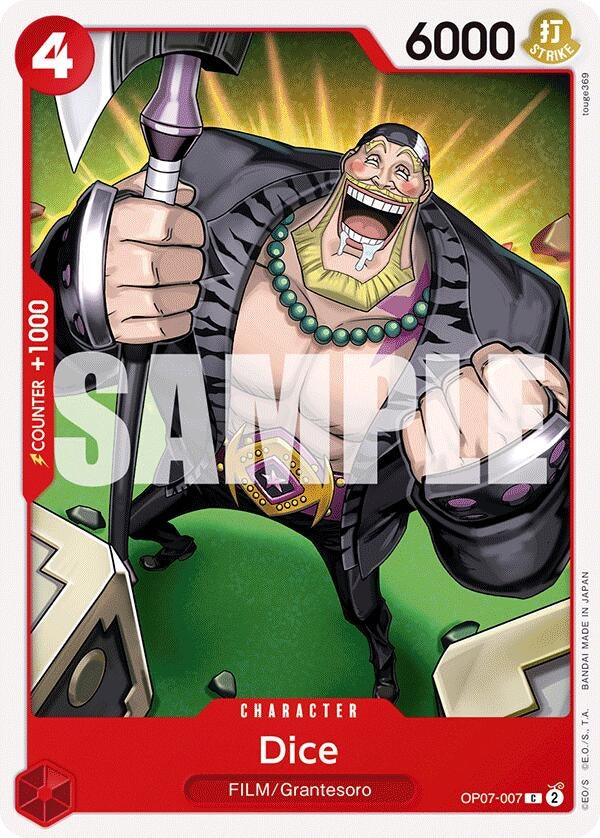 Image for Dice (500 Years in the Future) (OP07-007) - One Piece Card Game
