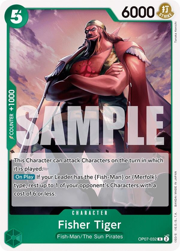 Image for Fisher Tiger (500 Years in the Future) (OP07-032) - One Piece Card Game