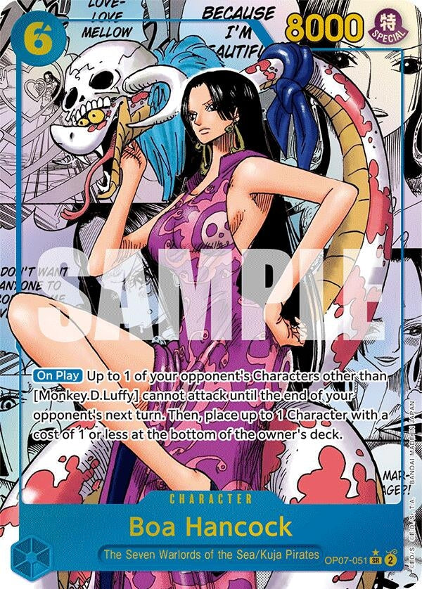 Image for Boa Hancock (051) (Parallel) (Manga) (500 Years in the Future) (OP07-051) - One Piece Card Game
