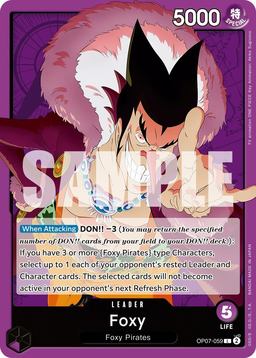 Image for Foxy (059) (500 Years in the Future) (OP07-059) - One Piece Card Game