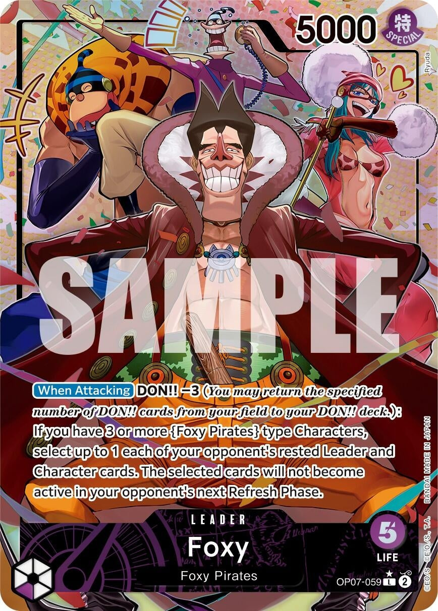 Image for Foxy (059) (Parallel) (500 Years in the Future) (OP07-059) - One Piece Card Game