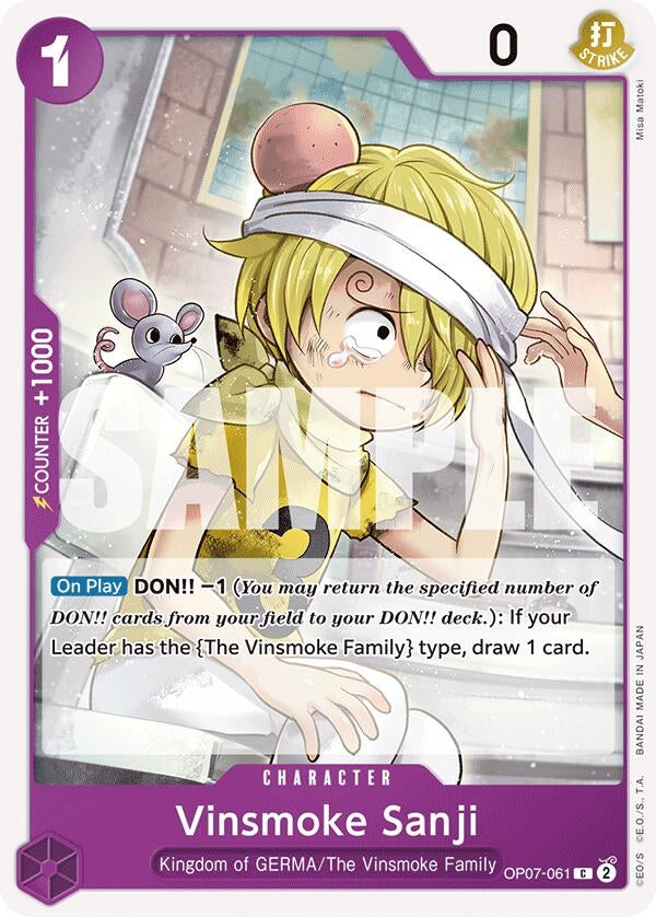 Image for Vinsmoke Sanji (500 Years in the Future) (OP07-061) - One Piece Card Game