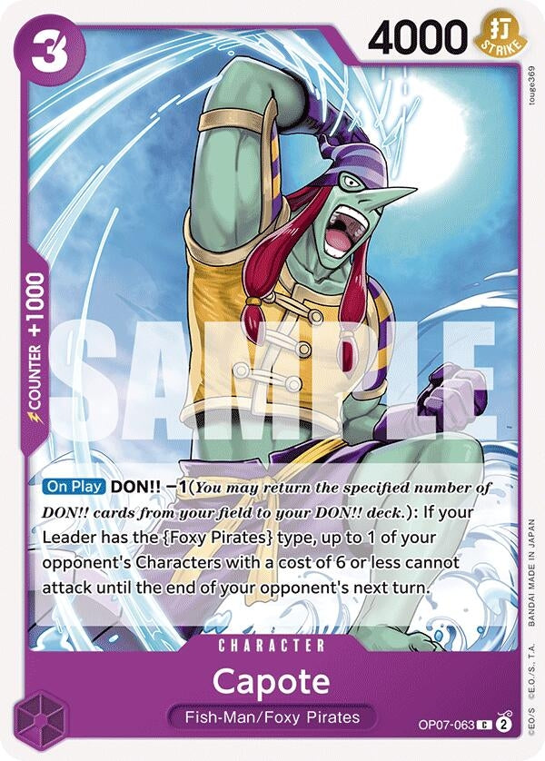 Image for Capote (500 Years in the Future) (OP07-063) - One Piece Card Game