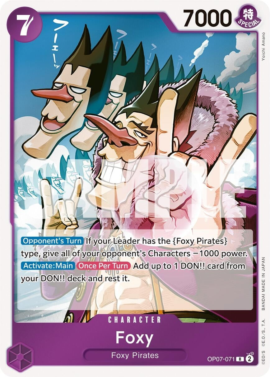 Image for Foxy (071) (500 Years in the Future) (OP07-071) - One Piece Card Game