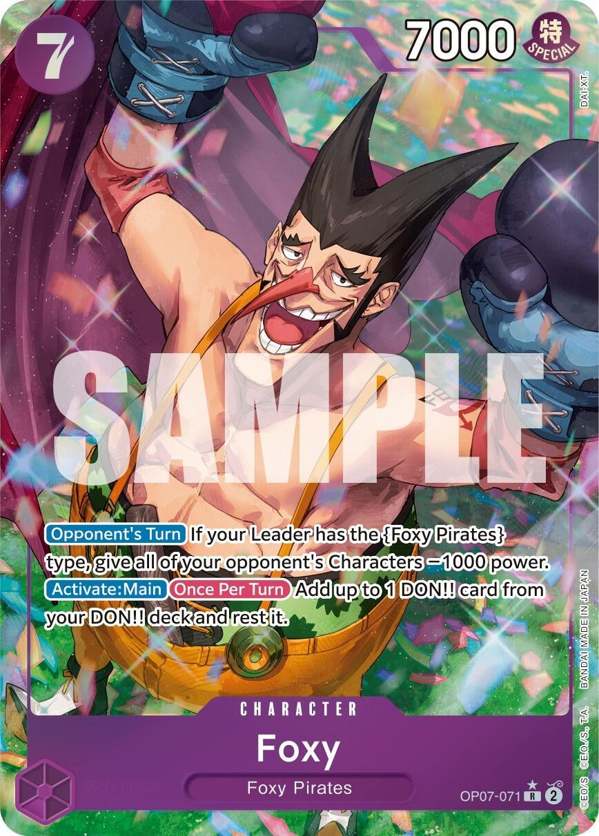 Image for Foxy (071) (Parallel) (500 Years in the Future) (OP07-071) - One Piece Card Game