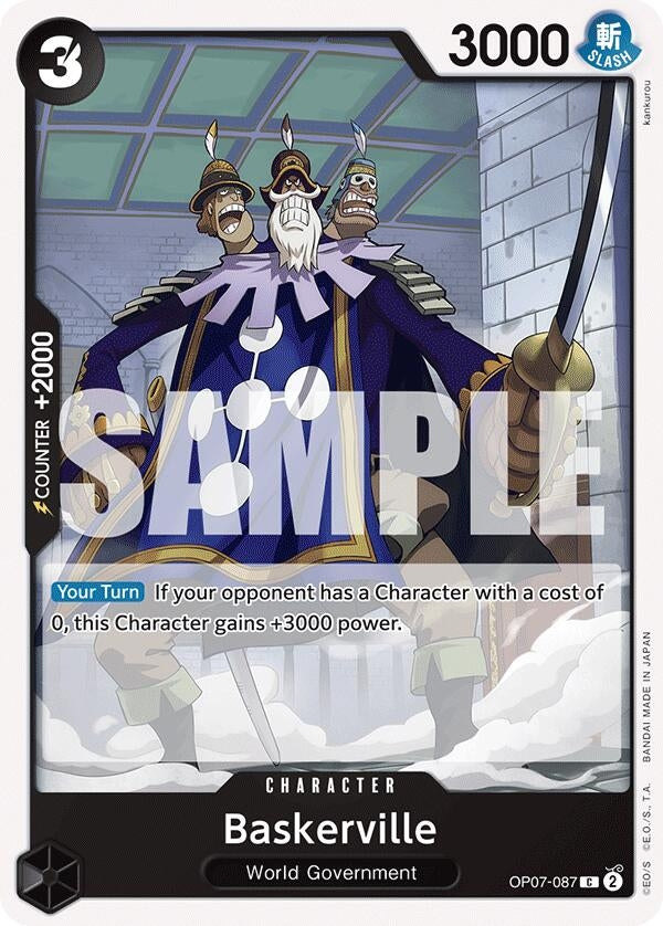 Image for Baskerville (500 Years in the Future) (OP07-087) - One Piece Card Game