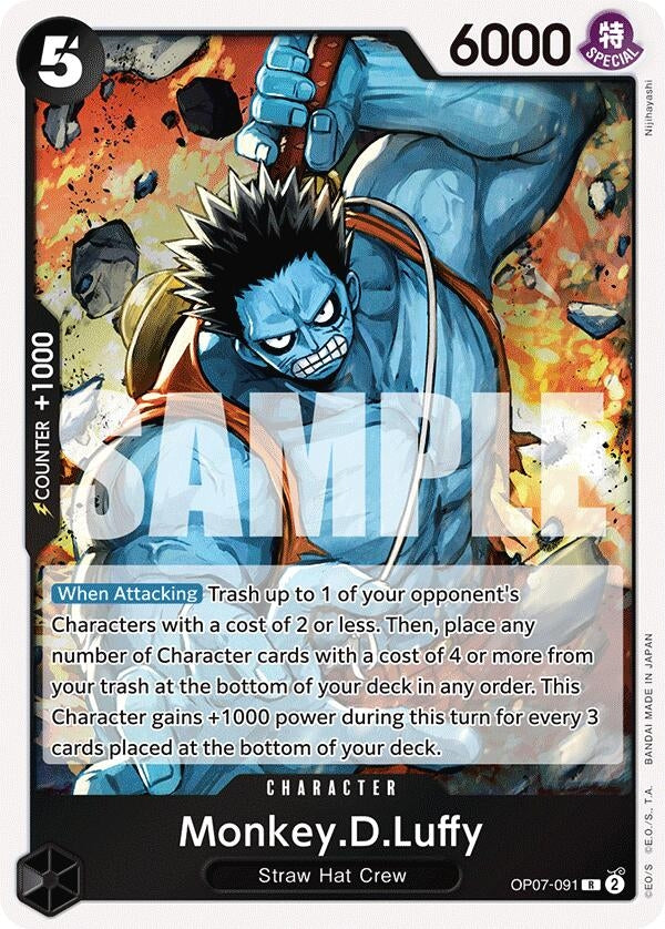 Image for Monkey.D.Luffy (091) (500 Years in the Future) (OP07-091) - One Piece Card Game