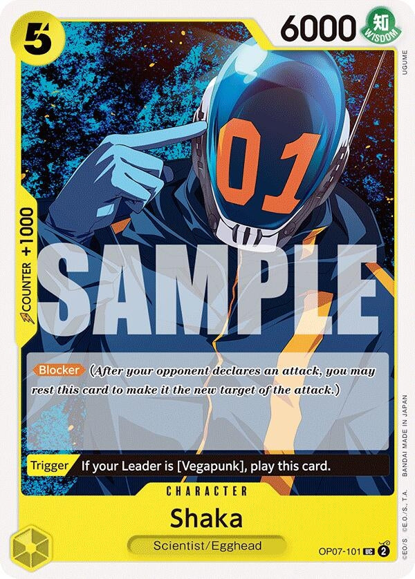 Image for Shaka (500 Years in the Future) (OP07-101) - One Piece Card Game