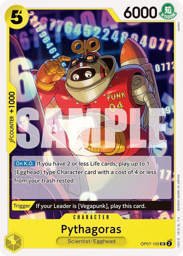 Image for Pythagoras (500 Years in the Future) (OP07-105) - One Piece Card Game