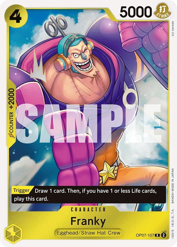 Image for Franky (500 Years in the Future) (OP07-107) - One Piece Card Game