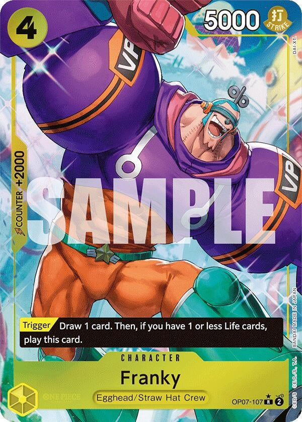 Image for Franky (Parallel) (500 Years in the Future) (OP07-107) - One Piece Card Game