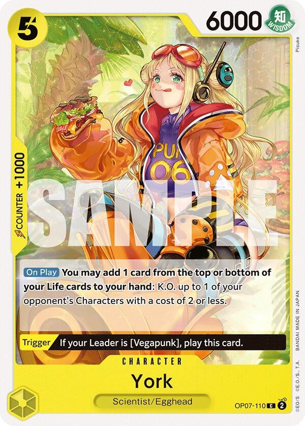 Image for York (500 Years in the Future) (OP07-110) - One Piece Card Game