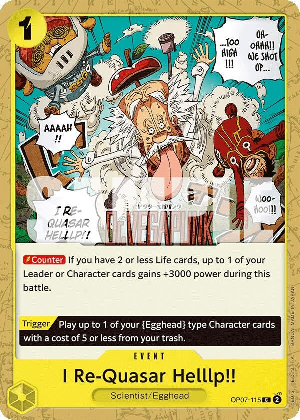 Image for I Re-Quasar Helllp!! (500 Years in the Future) (OP07-115) - One Piece Card Game