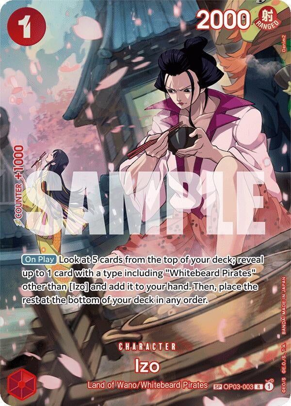Image for Izo (SP) (500 Years in the Future) (OP03-003) - One Piece Card Game