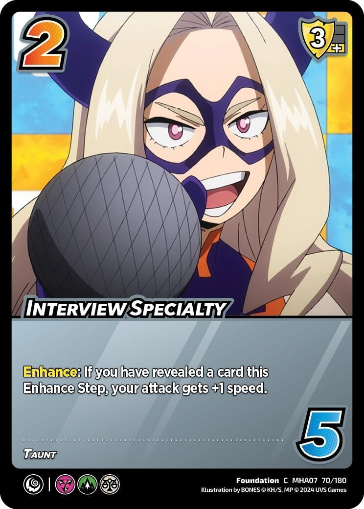 Image for Interview Specialty (UniVersus: My Hero Academia: Girl Power) (70/180) - UniVersus