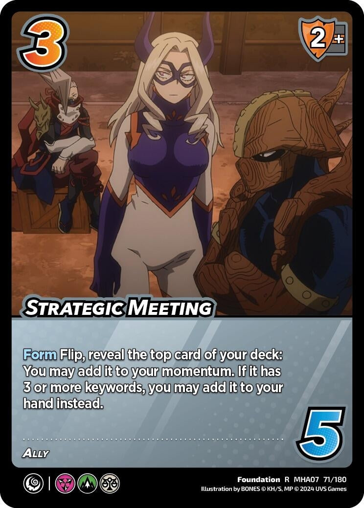 Image for Strategic Meeting (UniVersus: My Hero Academia: Girl Power) (71/180) - UniVersus