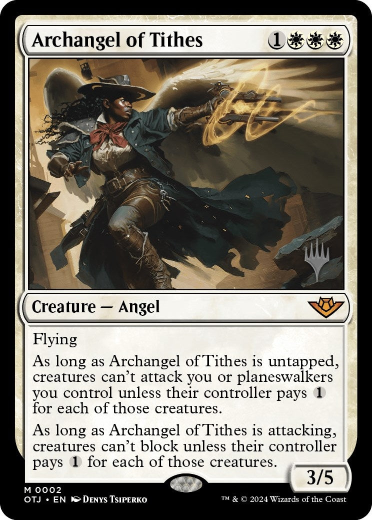 Image for Archangel of Tithes (Promo Pack: Outlaws of Thunder Junction) (2) - Magic: The Gathering