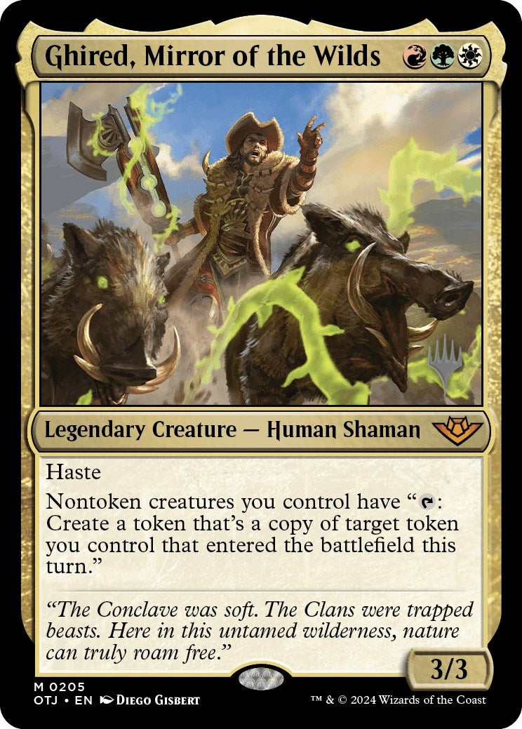 Image for Ghired, Mirror of the Wilds (Promo Pack: Outlaws of Thunder Junction) (205) - Magic: The Gathering