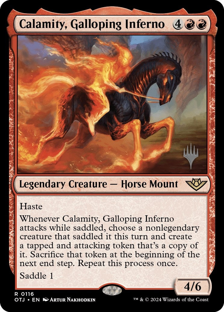 Image for Calamity, Galloping Inferno (Promo Pack: Outlaws of Thunder Junction) (116) - Magic: The Gathering