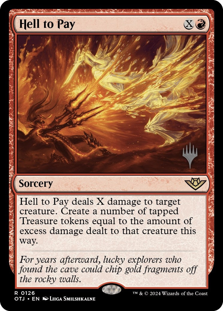 Image for Hell to Pay (Promo Pack: Outlaws of Thunder Junction) (126) - Magic: The Gathering