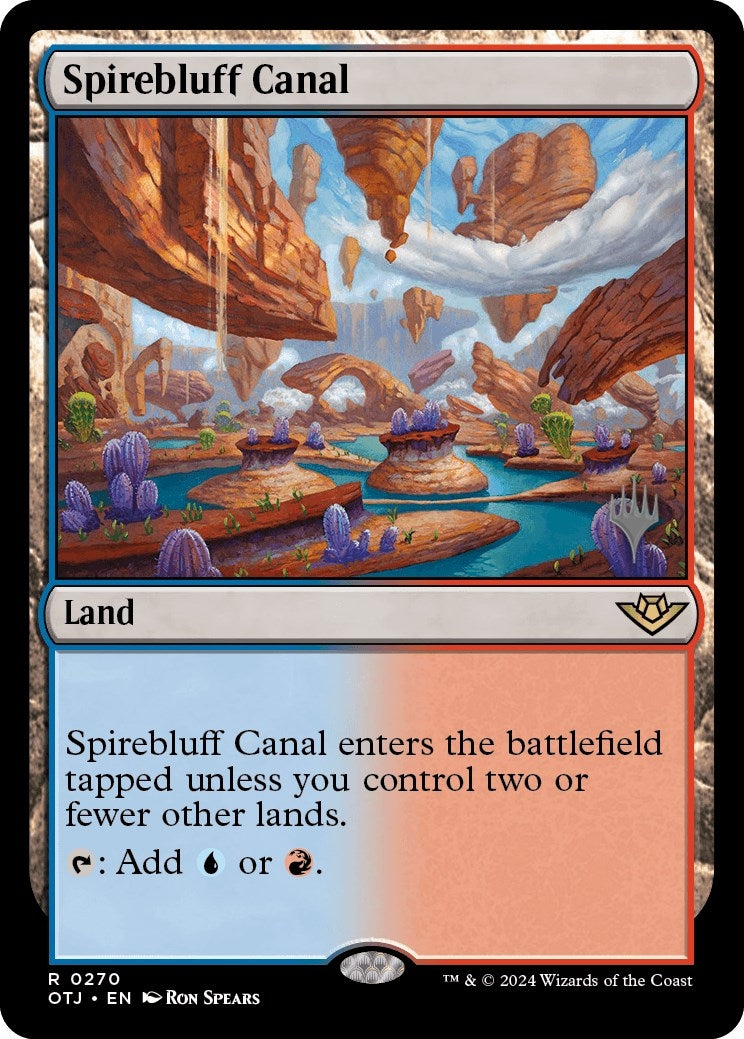 Image for Spirebluff Canal (Promo Pack: Outlaws of Thunder Junction) (270) - Magic: The Gathering