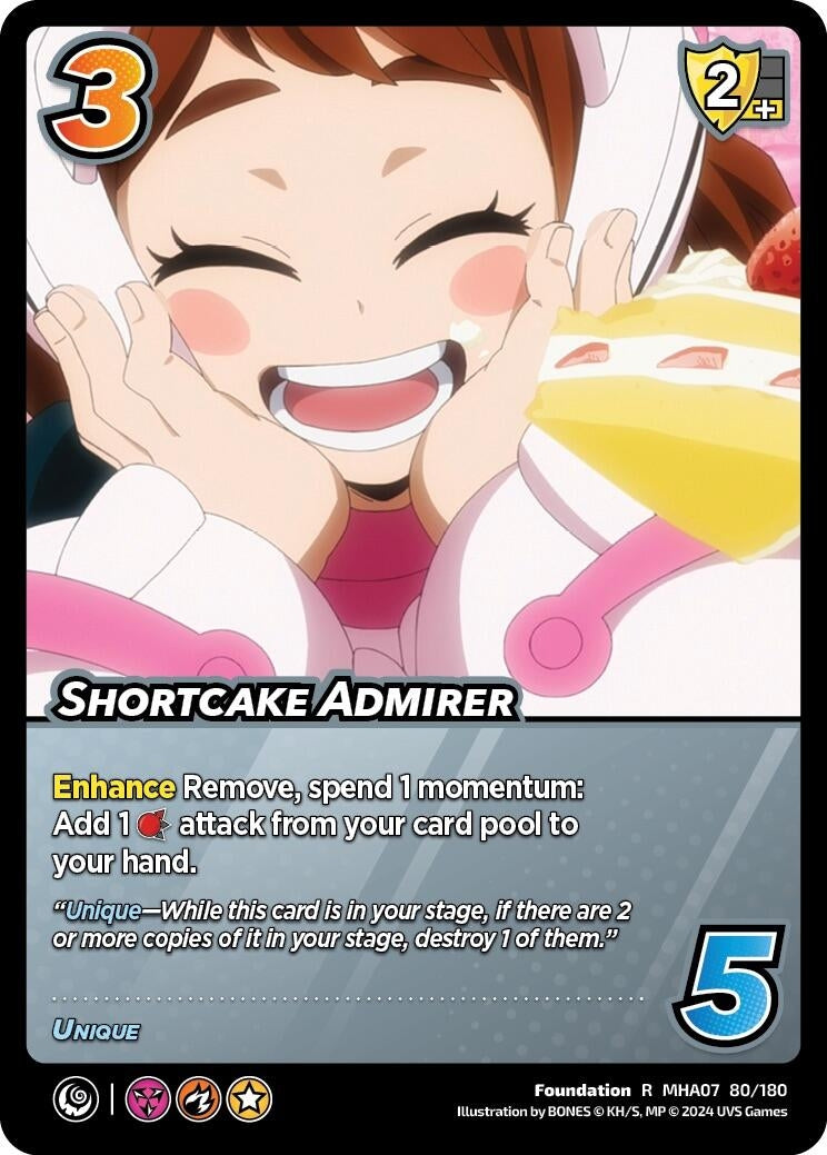Image for Shortcake Admirer (UniVersus: My Hero Academia: Girl Power) (80/180) - UniVersus