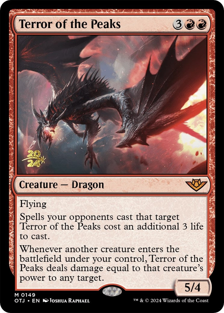 Image for Terror of the Peaks (OTJ) (Prerelease Cards) (149) - Magic: The Gathering