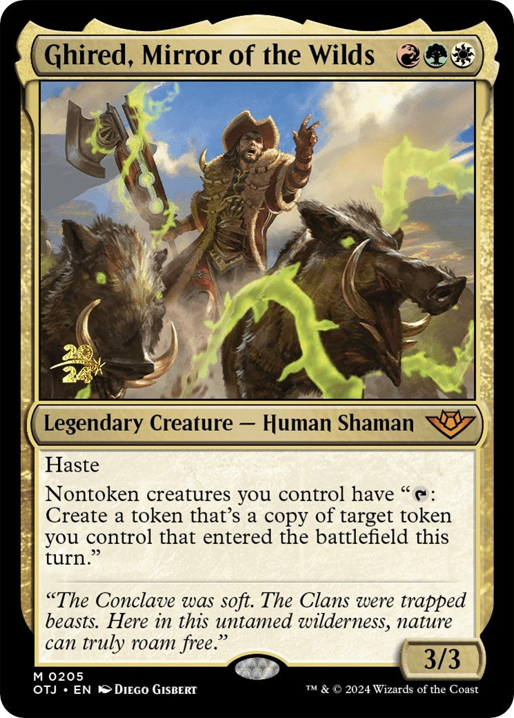 Image for Ghired, Mirror of the Wilds (Prerelease Cards) (205) - Magic: The Gathering