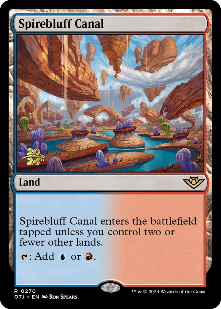 Image for Spirebluff Canal (OTJ) (Prerelease Cards) (270) - Magic: The Gathering