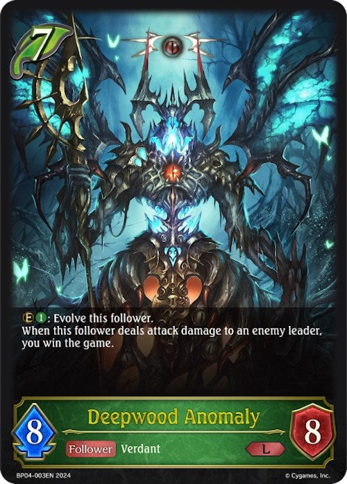 Image for Deepwood Anomaly (BP04: Cosmic Mythos) (BP04-003EN) - Shadowverse: Evolve