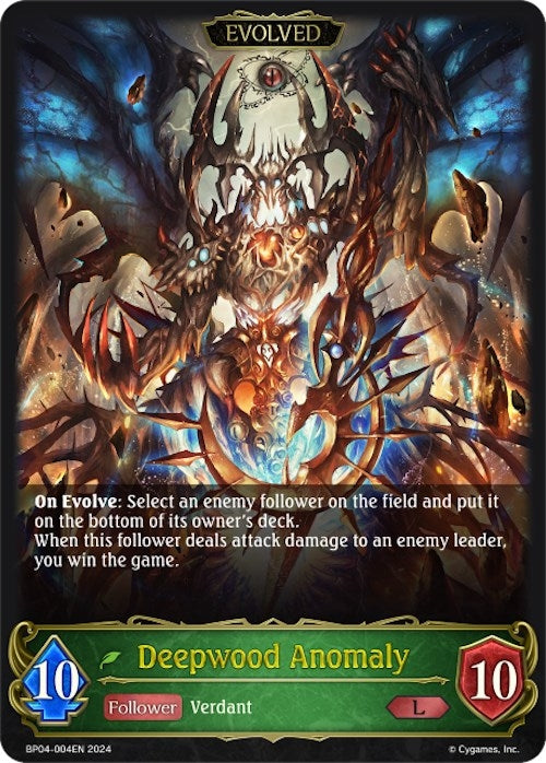 Image for Deepwood Anomaly (Evolved) (BP04: Cosmic Mythos) (BP04-004EN) - Shadowverse: Evolve