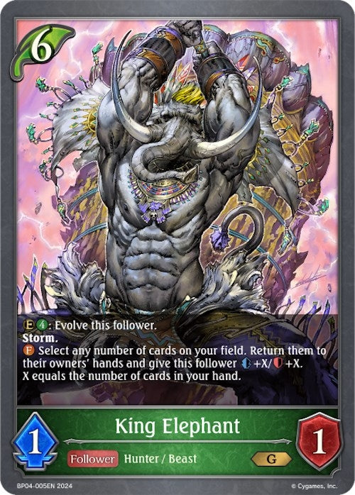 Image for King Elephant (BP04: Cosmic Mythos) (BP04-005EN) - Shadowverse: Evolve