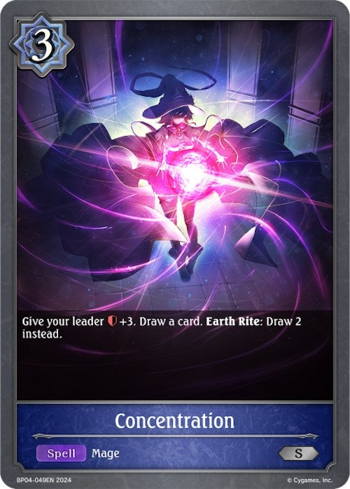 Image for Concentration (BP04: Cosmic Mythos) (BP04-049EN) - Shadowverse: Evolve