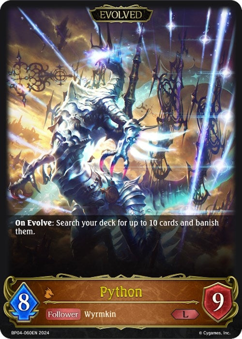 Image for Python (Evolved) (BP04: Cosmic Mythos) (BP04-060EN) - Shadowverse: Evolve
