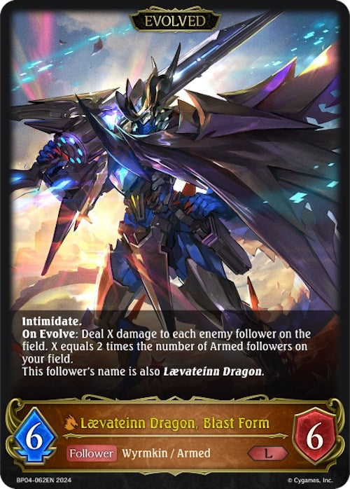 Image for Laevateinn Dragon, Blast Form (Evolved) (BP04: Cosmic Mythos) (BP04-062EN) - Shadowverse: Evolve