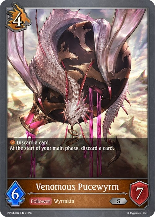 Image for Venomous Pucewyrm (BP04: Cosmic Mythos) (BP04-068EN) - Shadowverse: Evolve