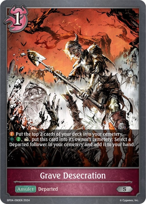 Image for Grave Desecration (BP04: Cosmic Mythos) (BP04-090EN) - Shadowverse: Evolve