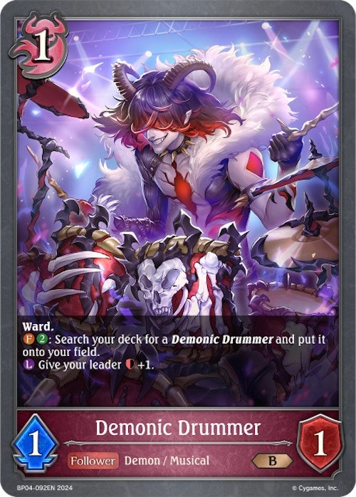 Image for Demonic Drummer (BP04: Cosmic Mythos) (BP04-092EN) - Shadowverse: Evolve