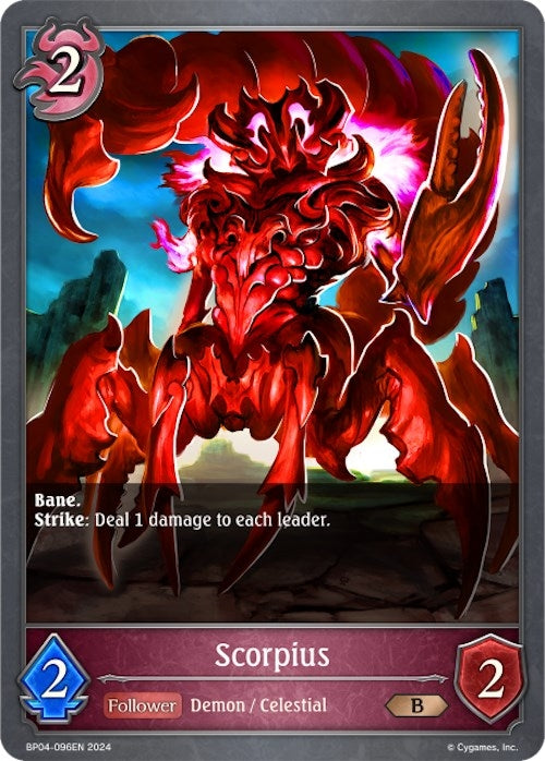 Image for Scorpius (BP04: Cosmic Mythos) (BP04-096EN) - Shadowverse: Evolve