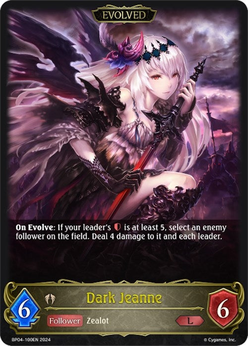 Image for Dark Jeanne (Evolved) (BP04: Cosmic Mythos) (BP04-100EN) - Shadowverse: Evolve