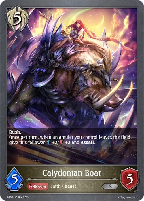 Image for Calydonian Boar (BP04: Cosmic Mythos) (BP04-108EN) - Shadowverse: Evolve