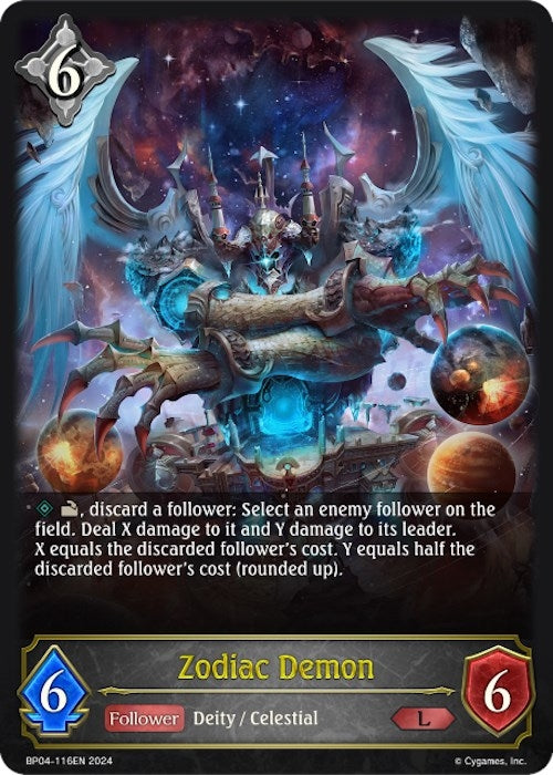 Image for Zodiac Demon (BP04: Cosmic Mythos) (BP04-116EN) - Shadowverse: Evolve