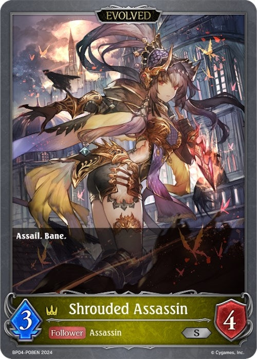 Image for Shrouded Assassin (Evolved) - P08EN (Foil) (BP04: Cosmic Mythos) (BP04-P08EN) - Shadowverse: Evolve