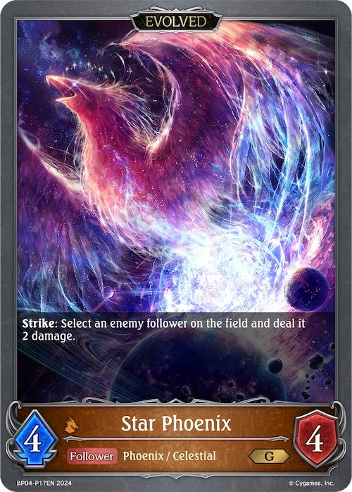 Image for Star Phoenix (Evolved) - P17EN (Foil) (BP04: Cosmic Mythos) (BP04-P17EN) - Shadowverse: Evolve