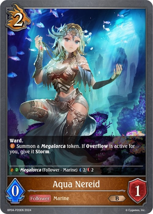 Image for Aqua Nereid - P20EN (Foil) (BP04: Cosmic Mythos) (BP04-P20EN) - Shadowverse: Evolve
